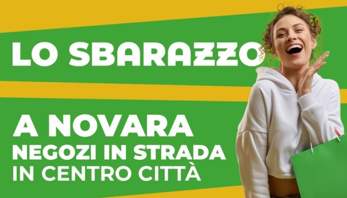 Torna “Sbarazzo” nel weekend a Novara: articoli super scontati