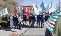 A Nebbiuno i lavoratori di Villa Cristina hanno fatto un sit in: la mobilitazione dei sindacati