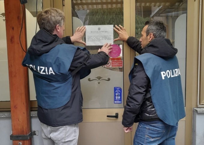 Questore chiude bar a Trecate: all’interno episodi di spaccio