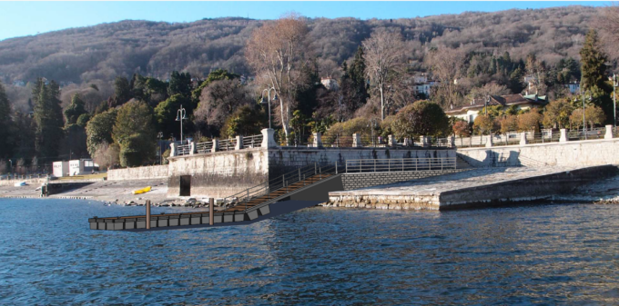 Un nuovo pontile galleggiante per l’attracco temporaneo di barche a Baveno