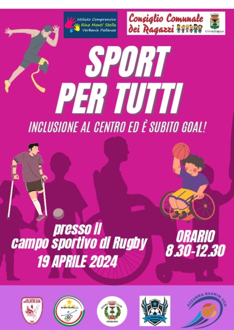“Sport per tutti” Inclusione al centro ed è subito goal: l’evento a Verbania
