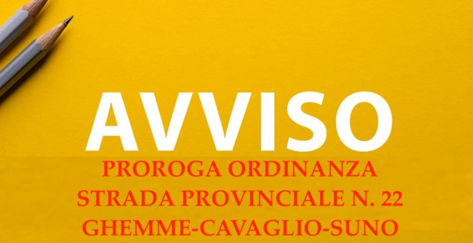 Prorogata la chiusura totale sulla provinciale Ghemme-Cavaglio-Suno