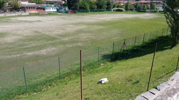 Riqualificazione campo di calcio a Madonna di Campagna a Verbania: partiti i lavori