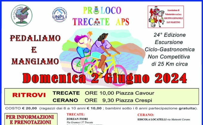 A Trecate torna il “Pedaliamo e Mangiamo”