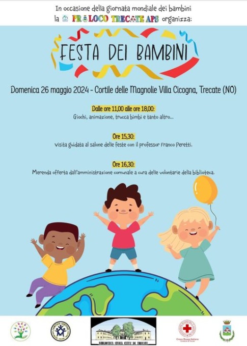 “Festa dei bambini” a Villa Cicogna di Trecate