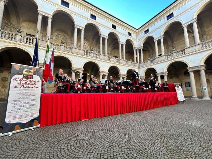 Ospedale di Novara: le note della Fanfara per presentare i restauri