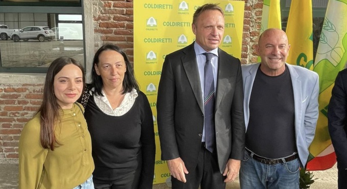 Coldiretti Novara-Vco: il ministro Lollobrigida in visita alla Cascina Fornace di Vespolate
