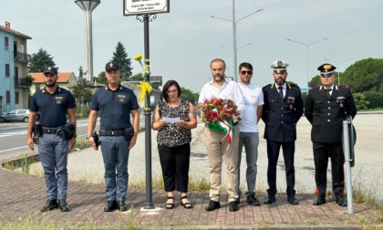 Trecate ha ricordato in piazzale Emanuela Loi il magistrato Borsellino