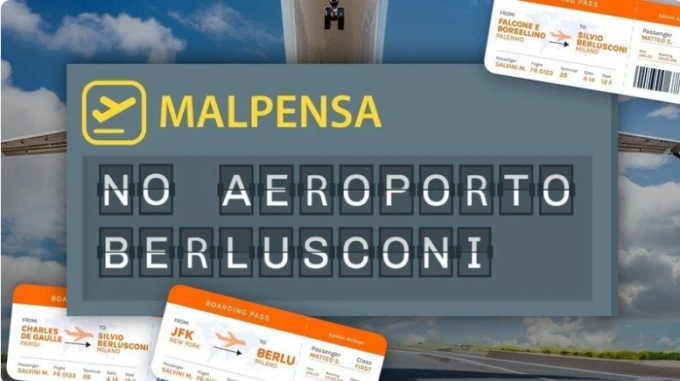Pd lancia la petizione: “No all’intitolazione di Malpensa a Silvio Berlusconi”