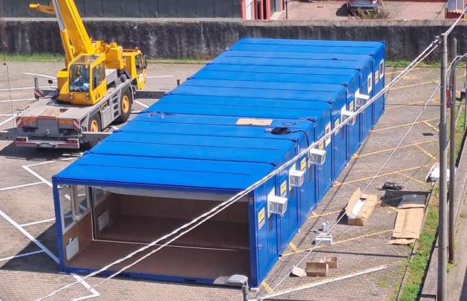 It “Da Vinci” di Borgomanero: posate due aule modulari provvisorie