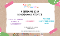 Mercoledì riprenderanno le attività del Centro per le Famiglie di Novara