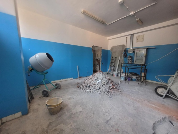 Convitto Carlo Alberto: prendono forma i nuovi spogliatoi della palestra