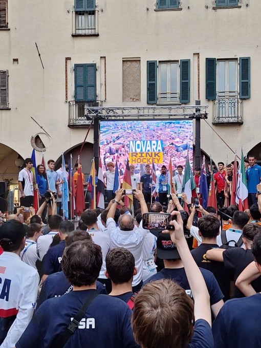 Grande festa a Novara per l’inizio dei Mondiali di Hockey pista