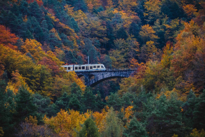 Sui binari d’autunno con il Treno del Foliage: 4 ore di viaggio, tra Italia e Svizzera