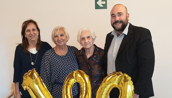 100 anni per la novarese Iolanda Albertocchi