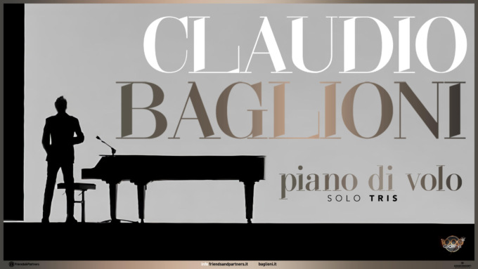 “Piano di volo soloTris”: il tour di Baglioni farà tappa a Novara