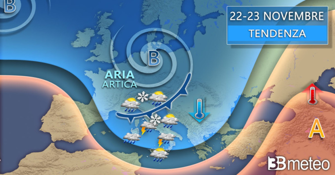 Aria artica punta il Piemonte: giovedì possibile neve sul novarese