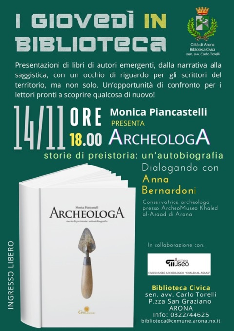 “ArcheologA, storie di preistoria: un’autobiografia” La presentazione ad Arona