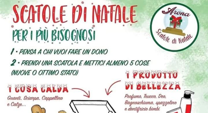 “Scatole di Natale”: al via l’iniziativa ad Arona
