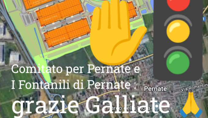 Il Comitato per Pernate esulta dopo il “no” di Galliate al Polo logistico: “Votazione storica”