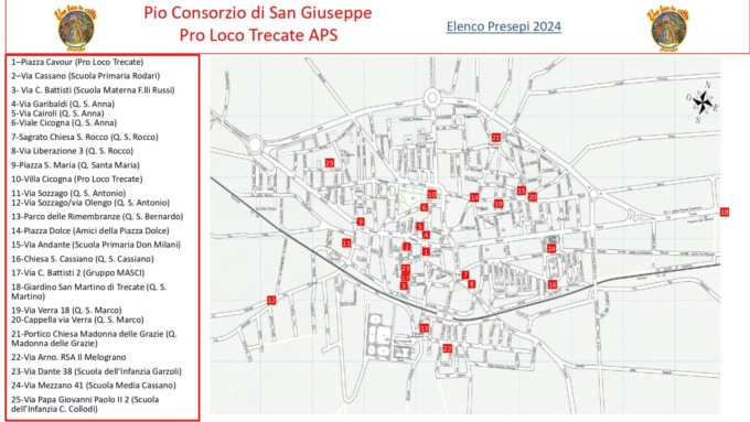 “Una luce in città”: l’8 dicembre presepi illuminati a Trecate