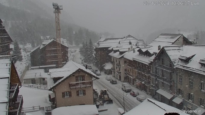 Nevica copiosamente sulle aree montuose del Vco