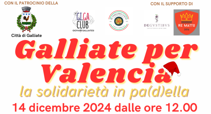 Galliate per Valencia: la solidarietà in pa(d)ella