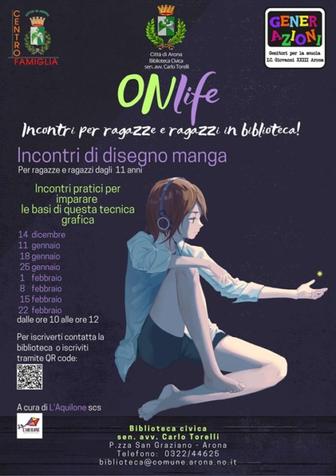 Novità per i ragazzi in biblioteca ad Arona: parte un corso di disegno manga