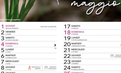 Il comune di Agrate regala un calendario ai residenti