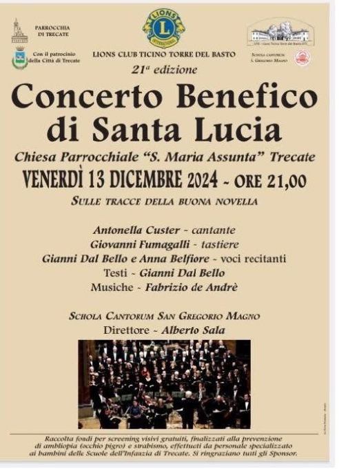 “Concerto di Santa Lucia” il 13 a Trecate