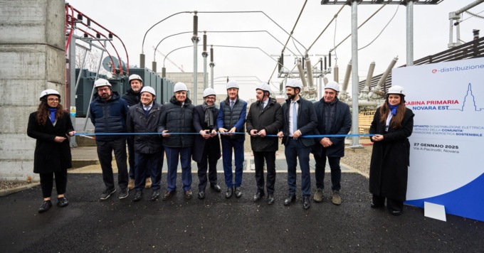 Nuova luce per Novara: e-distribuzione inaugura la cabina primaria
