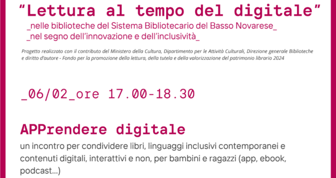 Lettura al tempo del digitale nelle biblioteche del Sistema Bibliotecario del Basso Novarese