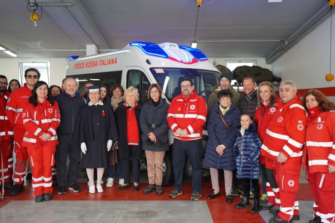La Croce rossa ha inaugurato un’ambulanza in memoria di Caterina Ruggerone
