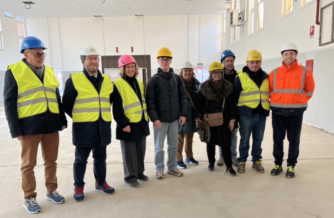 Visita al cantiere del liceo Carlo Alberto: un’opera da 9 milioni di euro