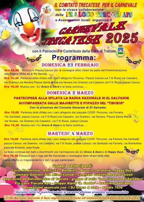 Ai nastri di partenza il “Carnevale trecatese 2025”