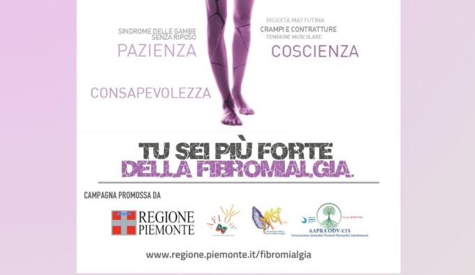 “Tu sei più forte della fibromialgia!”: campagna della Regione Piemonte