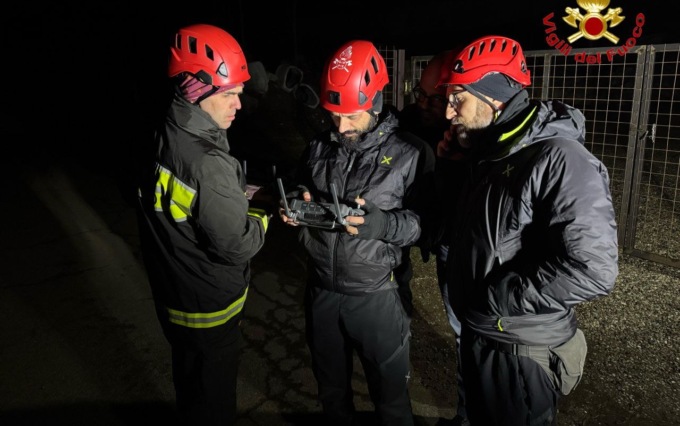 Esce per un’escursione nel Vco e si perde: ritrovato dal drone dei vigili del fuoco