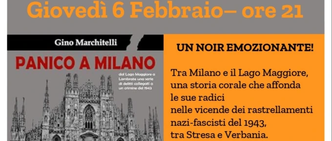 “Panico a Milano”: presentazione del libro a Oleggio giovedì