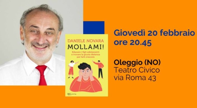Daniele Novara a Oleggio per incontrare i genitori e parlare di adolescenza
