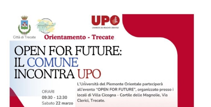 Domani in Villa Cicogna “Open for Future”: il comune di Trecate incontra Upo