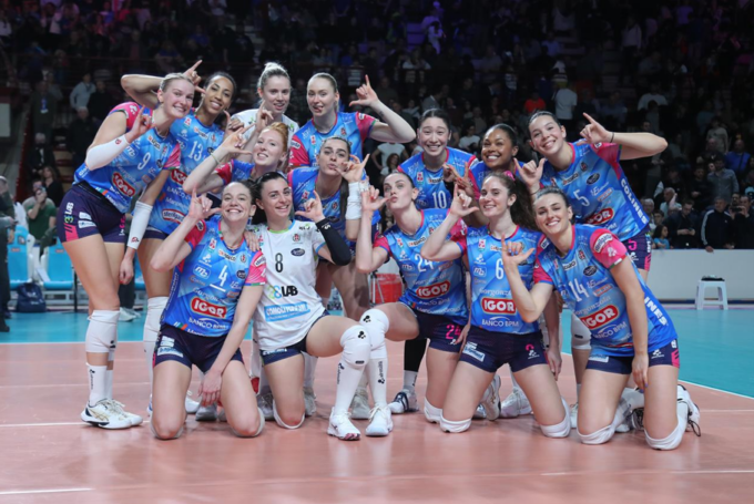 La Igor Novara si aggiudica la finale di andata di Cev Cup