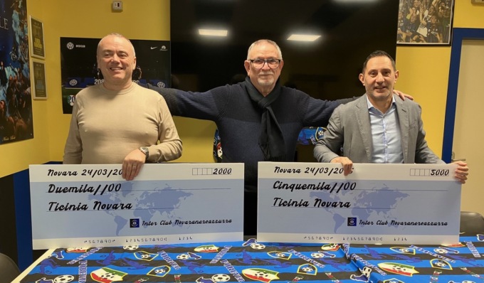 Dal palco al campo: da Novara Nerazzurra 7mila euro per “Un calcio nel buio”