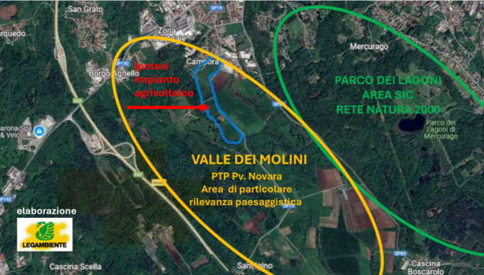 Legambiente contro l’agrivoltaico a Oleggio Castello: oggi la raccolta firme