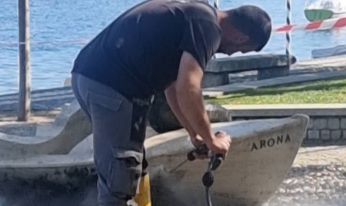 Tirato a lucido il lungolago di Arona