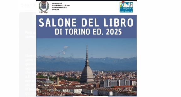 In gita gratis da Castelletto al Salone del libro di Torino