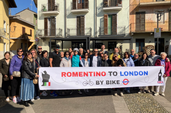 Da Romentino a Londra in bici: l’impresa di Valeria
