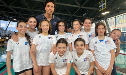 Quattro esordienti A della Libertas Nuoto Novara sul podio del Gran Prix
