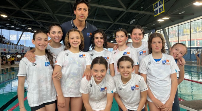 Quattro esordienti A della Libertas Nuoto Novara sul podio del Gran Prix