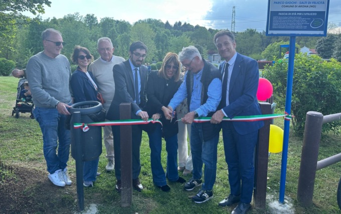 Inaugurato il parco giochi “Salti di Felicità” a Mercurago