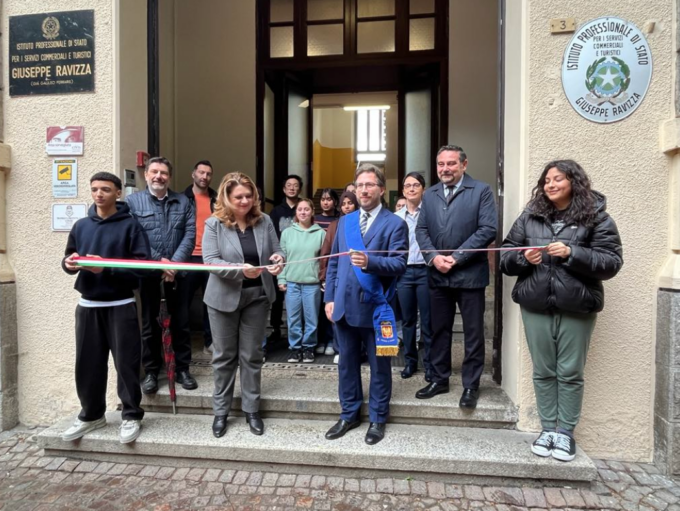 Novara, inaugurata la nuova sede riqualificata dell’Ips “Ravizza”